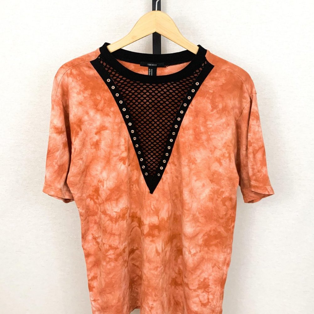 Tie Dye Mesh Top